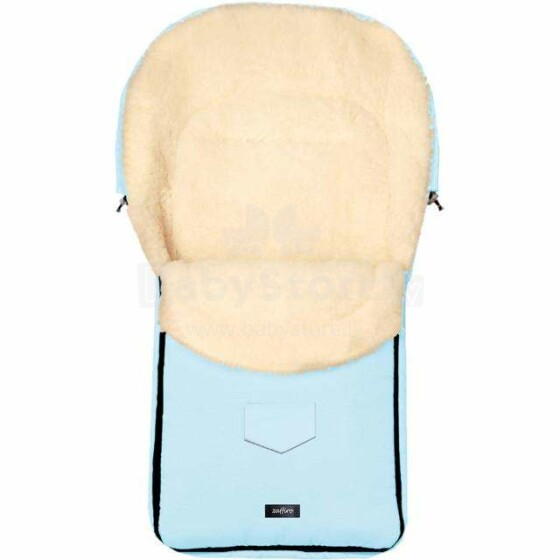 Womar S7 Classic  Art.3-Z-SW-S7-012 Light Blue  Спальный мешок на натуральной овчинке для коляски