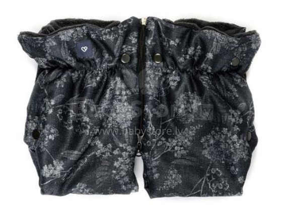 Womar Mufka Plusz Flori Art.3-Z-M-041 Grey  Муфта- трансформер на коляску из флиса