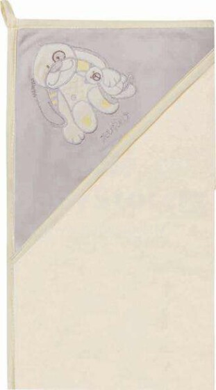 „Womar“ rankšluosčiai Art.3-Z-OK-114 Smėlio spalvos Vaikiškas kilpinis rankšluostis su gobtuvu 100 x 100 cm
