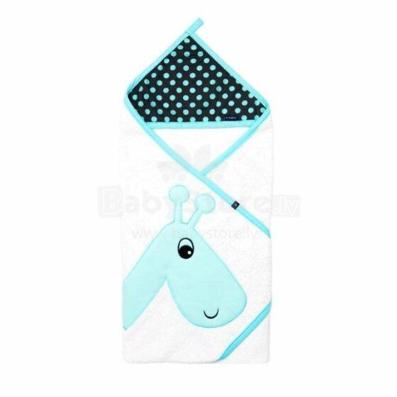 Womar Towel Art.3-Z-OK-094 Turquoise    Детское махровое полотенце с капюшоном 100 х100 см
