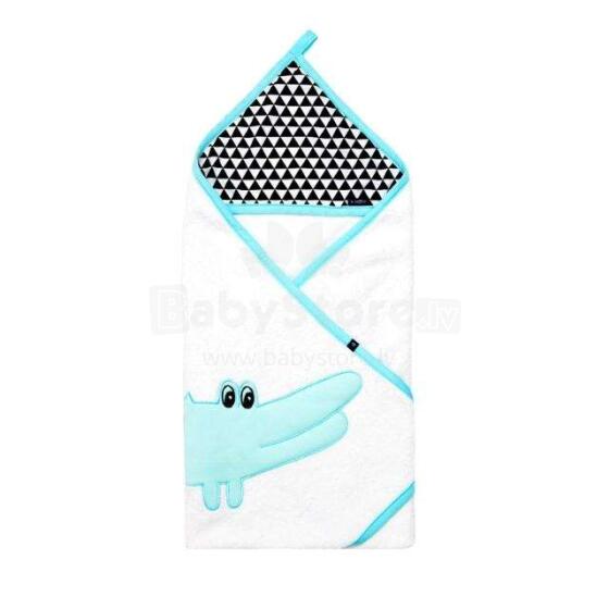 Womar Towel Art.3-Z-OK-099 Turquoise Bērnu frotē dvielis ar kapuci 100 x 100 cm