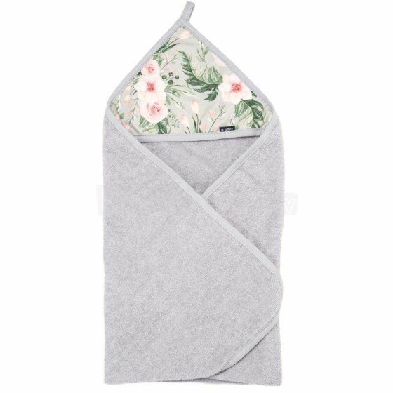 Womar Towel Nature Cotton Art.3-Z-OK-147 Flowers   Детское махровое полотенце с капюшоном 80 х 80 см