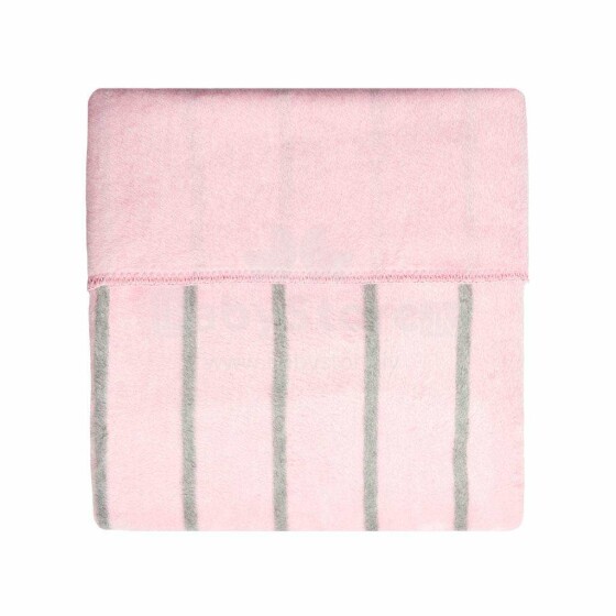 „Womar“ antklodė Art.3-Z-KB-055 Rožinė minkšta medvilninė antklodė (pledas) 100x150cm