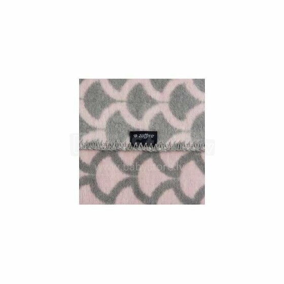 WOMAR хлопковый плед 75×100см Полукруг розовый-серый
