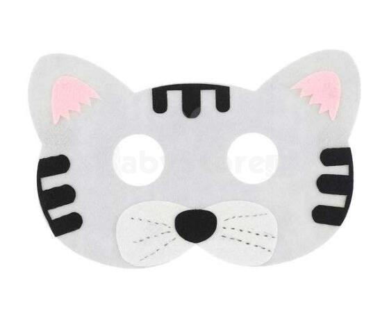 BebeBee Cat Art.500410 Grey  Маска карнавальная из войлока