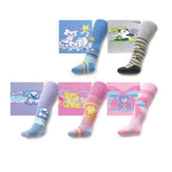 Be Snazzy Tights Mix Art.RA-10  Bērnu frotē  Детские махровые колготки с ABS