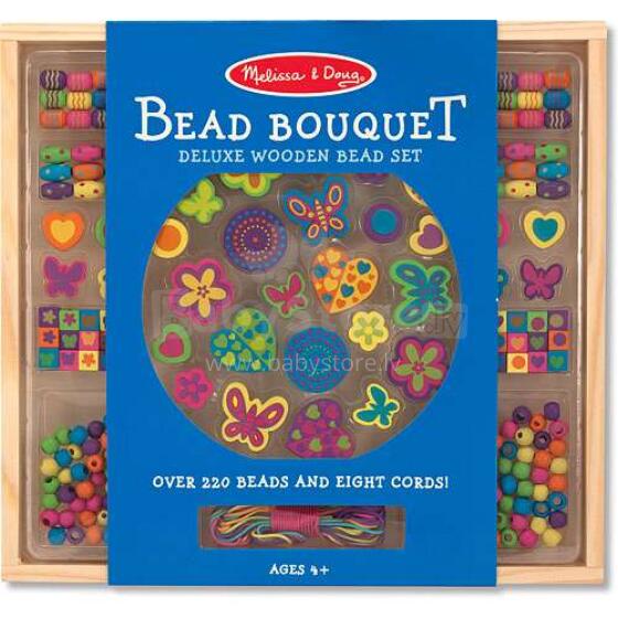 Melissa&Doug  Beads Sets Art.14169 Koka pērlītes (220 gab.)