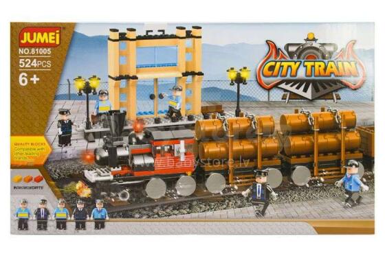 Jumei City Train  Art.N-542   Konstruktors  ,524gab