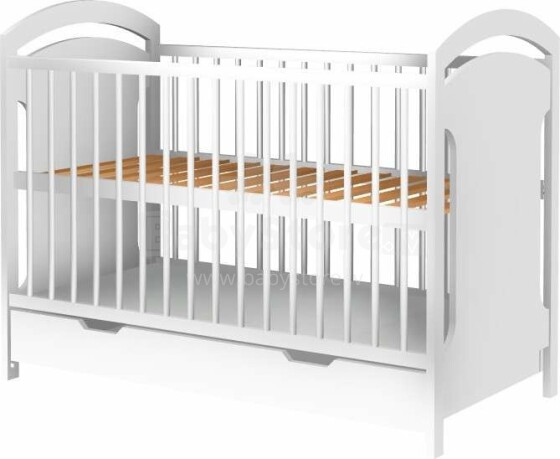 Baby Crib Club AD  Art.117570  Детская деревянная кроватка с ящиком 120x60см