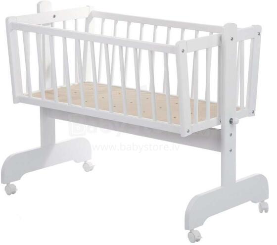 Baby Crib Club KR Art.117599  Деревянная детская колыбель 90x40см