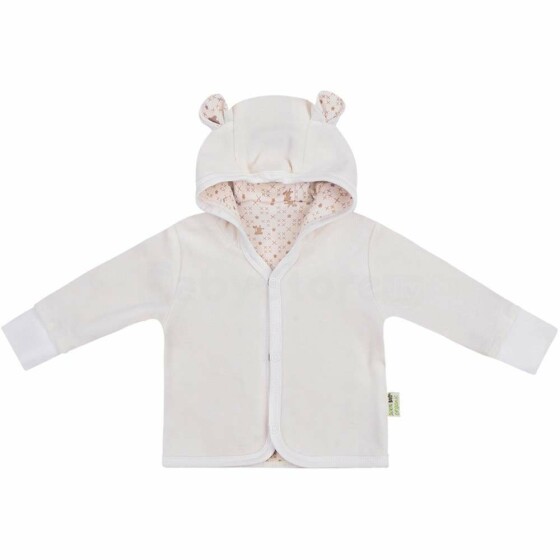 Bio Baby Jacket Art.97218301 medvilniniai kūdikių marškinėliai su gobtuvu