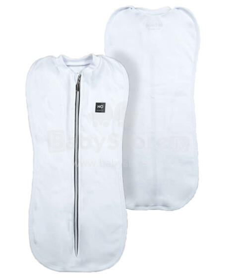 La Bebe™ NO Swaddle Up Art.117729 White Kokvilnas ietināšanas autiņš no 3,2 kg līdz 6,4 kg.