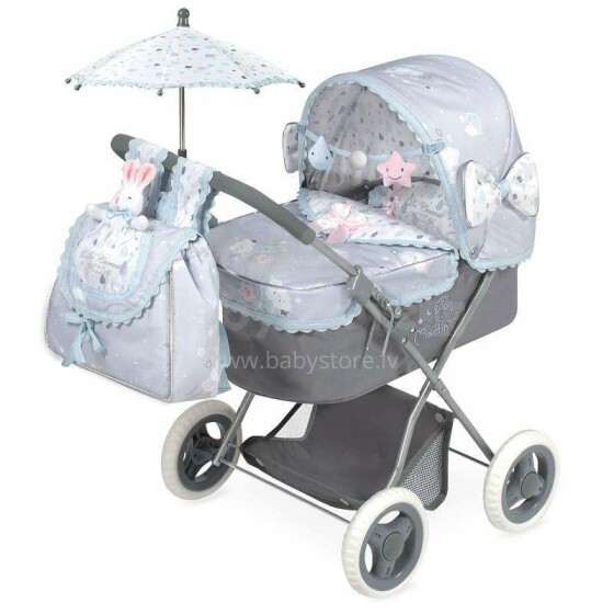 DeCuevas Toys Martin Art.85029  Кукольная коляска с люлькой и зонтиком