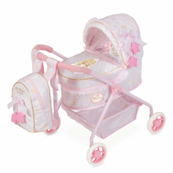 DeCuevas Toys Maria Princess  Art.86028  Кукольная коляска с сумкой