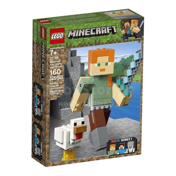 LEGO® Minecraft™ набор "Алекс — большая фигура с курицей", Арт. 21149