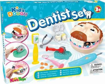Kid's Dough Dentist Set Art.11688  Komplekts plastilīns Zobārsts , (5 x 50g.)