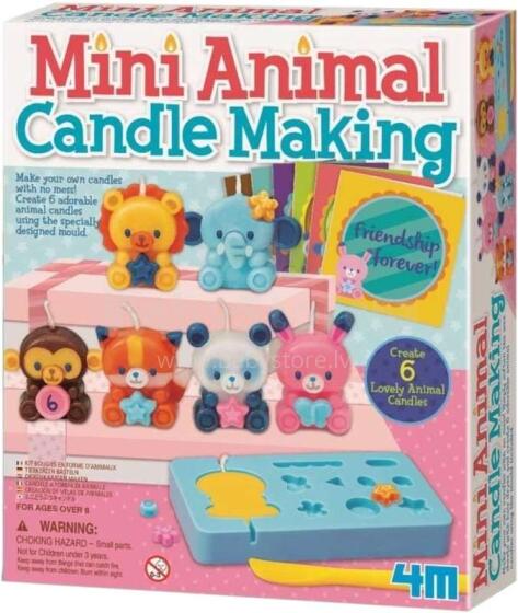 4M Candle Making  Art.00-04681  Radošais komplekts Sveces - dzīvnieki