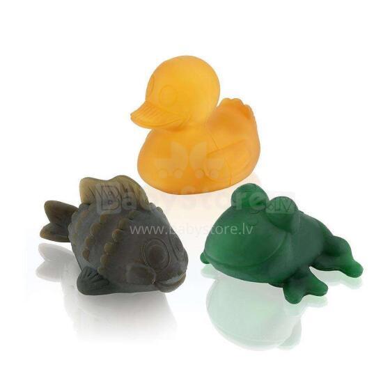 Hevea Bathing Toy Art.344402 Vannas rotaļlietas no 100% dabiska kaučuka 0+ mēn.