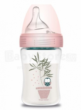 Canpol Babies Haberman Anti-colic Art.1 / 098 rožinis butelis 260ml (0-6 mėn.)