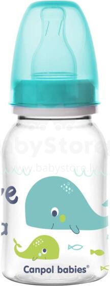 Canpol Babies Love and Sea Art.59/300 BPA Free plastic bottle, silicone teat, 120 ml.