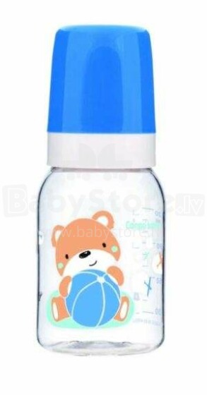 „Canpol Babies“ 11/850 str. Plastikinis buteliukas su silikoniniu čiulptuku, 120 ml (3 + m.)