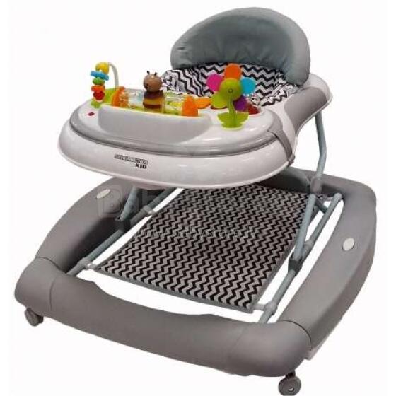 Aga Design Schumacher Kid  Art.118641 Light Grey  Staigulis - šūpoles mazuļa pirmajiem soļiem