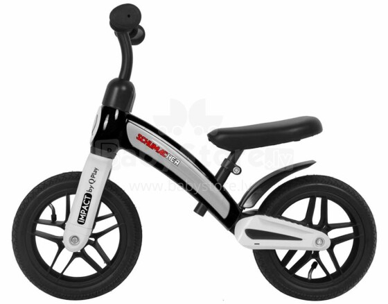 Aga Design Schumacher Impact Art.118642 Black   Детский велосипед - бегунок с металлической рамой и с надувными колесами 10''