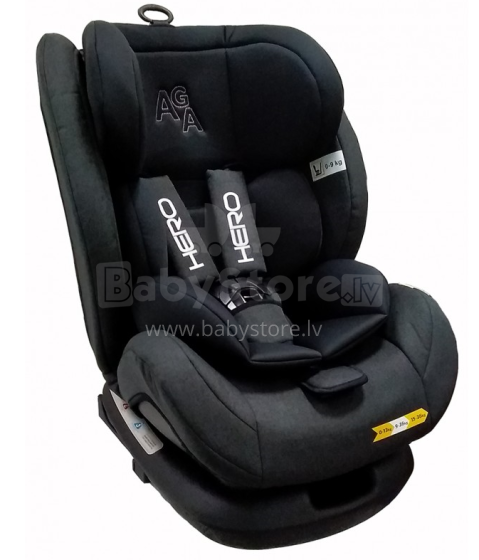 „Aga Design Hero“ straipsnis. 1165658 „Black Child“ automobilinė kėdutė (0-36 kg)