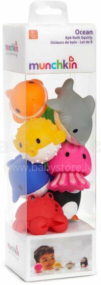 Munchkin Ocean Art.012335  Kомплект игрушек для ванны(8шт.)