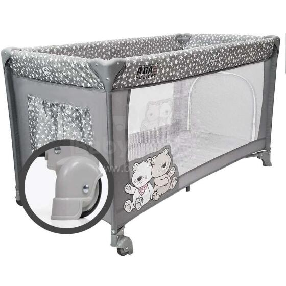 Aga Design Holiday Art.118700 Grey Манеж-кровать для путешествий