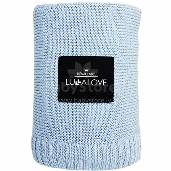 Lullalove Bamboo Blanket Art.118744 Baby Blue  Mīkstā kokvilnas sedziņa (plediņš) 100x80cm