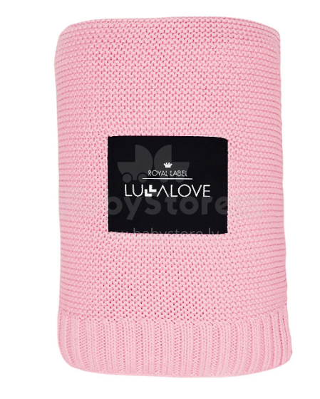 Lullalove Bamboo Blanket Art.118745 Candy Pink   Детское хлопковое одеяло/плед 100x80cм