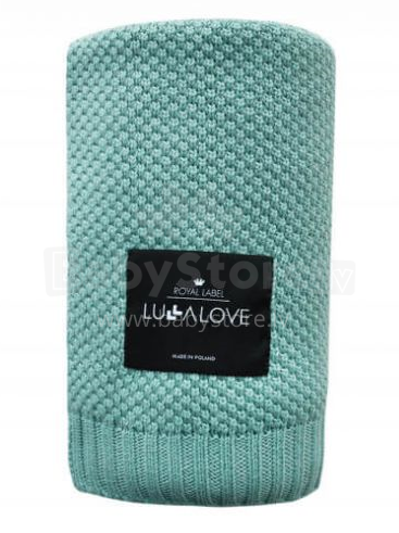 Lullalove Bamboo Blanket Art.118760 Sage   Детское хлопковое одеяло/плед 100x80cм