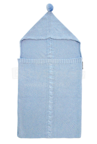 Lullalove Bamboo Blanket Art.118767 Baby Blue  Mīkstā kokvilnas sedziņa-konverts