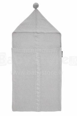Lullalove Bamboo Blanket Art.118769 Grey    Детское хлопковое одеяло-конвертик