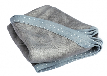 Lullalove Swaddle Blanket Art.118795 Grey  Mīkstā kokvilnas sedziņa (plediņš) 70x70cm