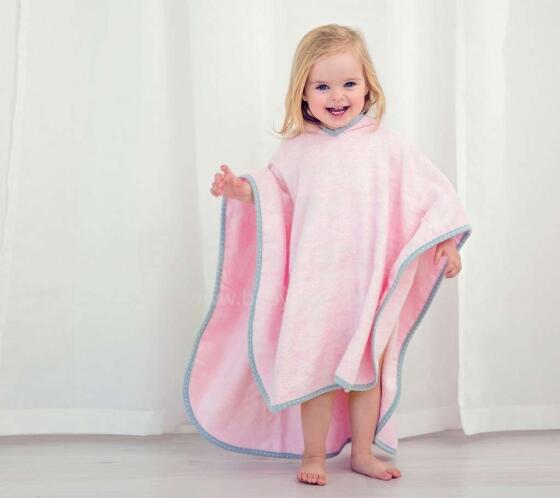 Lullalove Poncho Art.118886 Pink  Dvielis -pončo