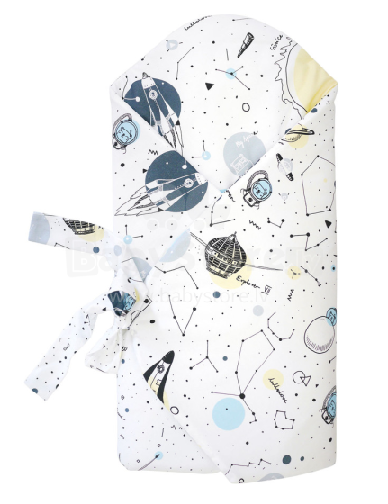 Lullalove Baby Wrap  Art.118922 Space mazuļu konvertiņš 75x75 cm