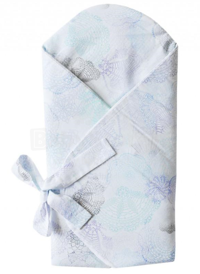 „Lullalove Baby Wrap“ gaminys. 118927 „Boho Grey“ kūdikių įvyniojimas 75x75 cm