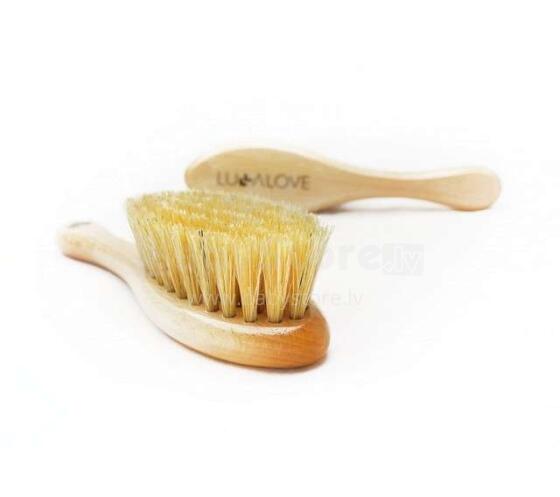 Lullalove Hairbrush Art.118960  Matu ķemme un suka ar dabīgiem sariem