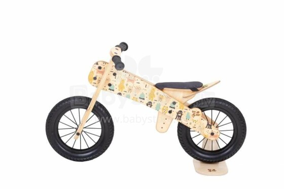 „Dip & Dap“ NAUJAS „Mini Art.MS-03/4 Monster“ vaikų medinis motoroleris (dviratis)