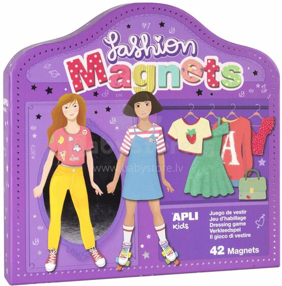 Apli Kids Magnets Fashion Art.17201 Magnēšu spēle,42gab