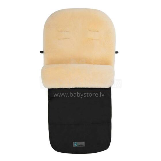 Alta Bebe Lambskin Footmuff Nordkap Art.MT2200LP-65 Black