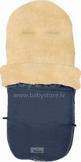 Alta Bebe Lambskin Footmuff Nordkap Bugaboo Art.MT2280LP-62 Navy Blue Guļammaiss  ratiem ar dabisku aitas vilnas 100x45cm