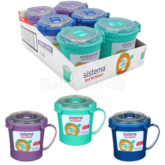 Sistema Microwave Soup Mug To Go Art.21107  Кonteiners  lai uzglabātu pārtiku