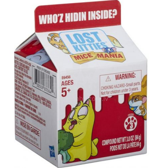 Hasbro Lost Kitties Art.E6456 Figūriņa Kaķēns pienā