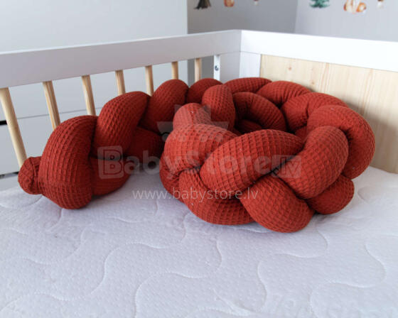La bebe™ Wafel Art.119728 Premium Motylek Плетёный бортик-охранка (косичка)