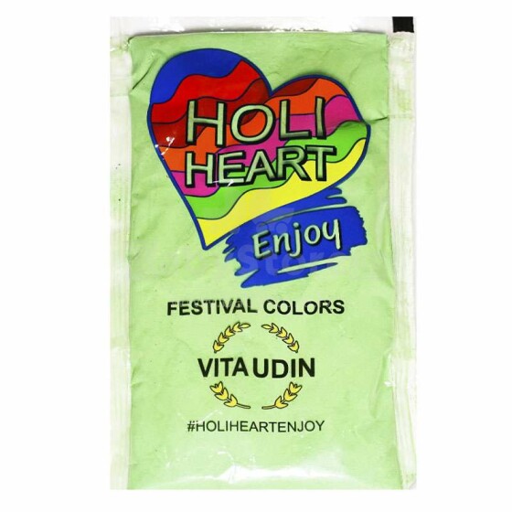 Holi Heart Art.17844  Green Фестиваль Порошок 120gr