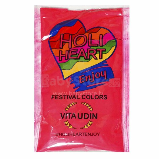 Holi Heart Art.17844  Pink Festivāla pulveris 120gr