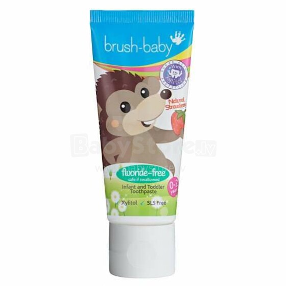 Brush Baby Toothpaste Art.BRB030	  Детская зубная паста для прорезывающихся зубов от 0-2 лет  ,50мл